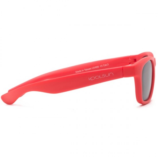 Wave 1/5 ani - Fire Red - Ochelari de soare pentru copii - Koolsun Wave 1/5 ani - Fire Red - Ochelari de soare pentru copii - Koolsun
