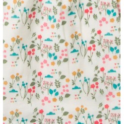 Pantaloni muselina din bumbac organic - Little Green Radicals - Botanical Jelly Bean 5/6 ani