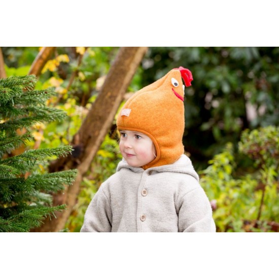 Cagula Max din lana merinos fleece KBT - Pickapooh - Orange Cagula Max din lana merinos fleece KBT - Pickapooh - Orange