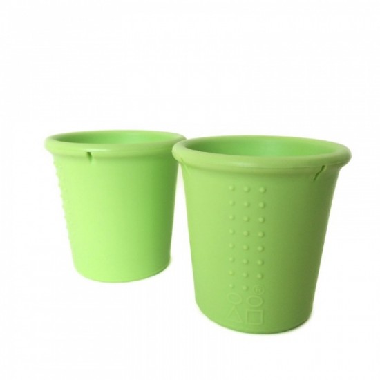Set 2 pahare din silicon - Silikids - Lime Set 2 pahare din silicon - Silikids - Lime