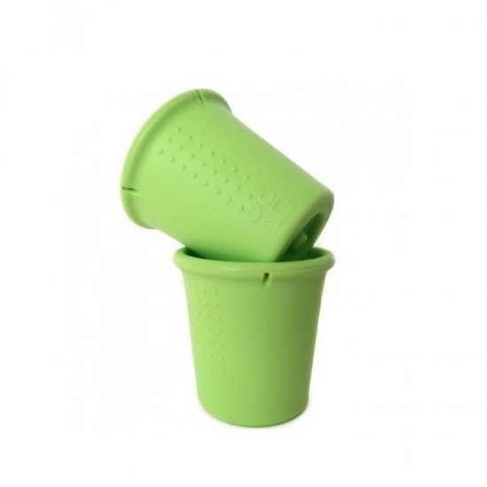 Set 2 pahare din silicon - Silikids - Lime Set 2 pahare din silicon - Silikids - Lime