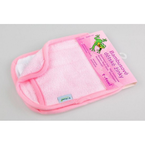 Manusi pentru baia bebelusului - Pink
