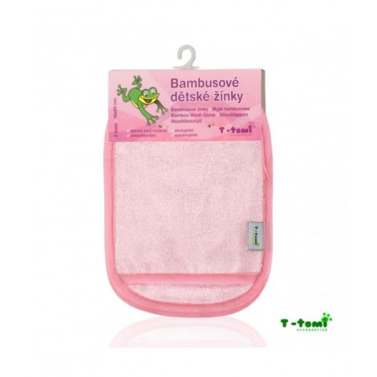Manusi pentru baia bebelusului - Pink