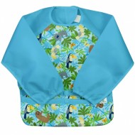Bavetica Aqua Sloth Jungle multifunctionala cu maneci lungi 12-24 luni - Green Sprouts Bavetica Aqua Sloth Jungle multifunctionala cu maneci lungi 12-24 luni - Green Sprouts