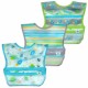 Aqua Space - Set 3 bavetele impermeabile Wipe off - Green Sprouts 