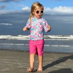 Aqua Tropical Fruit 18 luni - Bluza pentru copii cu filtru UV si fermoar - Green Sprouts by iPlay Aqua Tropical Fruit 18 luni - Bluza pentru copii cu filtru UV si fermoar - Green Sprouts by iPlay