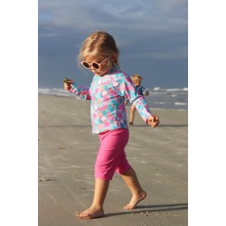 Aqua Tropical Fruit 12 luni - Bluza pentru copii cu filtru UV si fermoar - Green Sprouts by iPlay Aqua Tropical Fruit 12 luni - Bluza pentru copii cu filtru UV si fermoar - Green Sprouts by iPlay