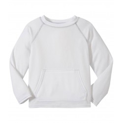 White  3T/4T - Bluza tehnica SPF50+ Breatheasy Stay Cool Green Sprouts by iPlay