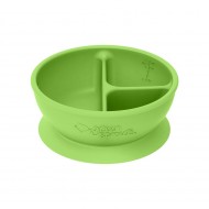 Bol de invatare compartimentat - Learning Bowl Divided - Green Sprouts - Green Bol de invatare compartimentat - Learning Bowl Divided - Green Sprouts - Green