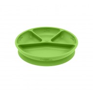 Farfurie de invatare compartimentata - Learning Plate Divided - Green Sprouts - Green