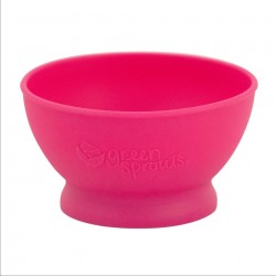 Bol de invatare - Learning Bowl - Green Sprouts - Pink