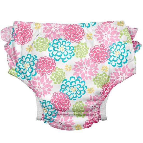 White Zinnia 12 luni - ECO Slip fete SPF 50+ pentru inot (cu volanase) Green Sprouts by iPlay White Zinnia 12 luni - ECO Slip fete SPF 50+ pentru inot (cu volanase) Green Sprouts by iPlay