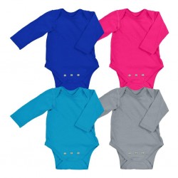 Grey 6/12 luni - Body din bumbac organic cu extensie inclusa - iPlay Grey 6/12 luni - Body din bumbac organic cu extensie inclusa - iPlay