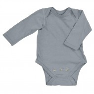 Grey 6/12 luni - Body din bumbac organic cu extensie inclusa - iPlay  Grey 6/12 luni - Body din bumbac organic cu extensie inclusa - iPlay