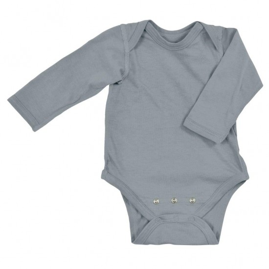 Grey 6/12 luni - Body din bumbac organic cu extensie inclusa - iPlay 