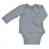 Grey 18/24 luni - Body din bumbac organic cu extensie inclusa - iPlay 