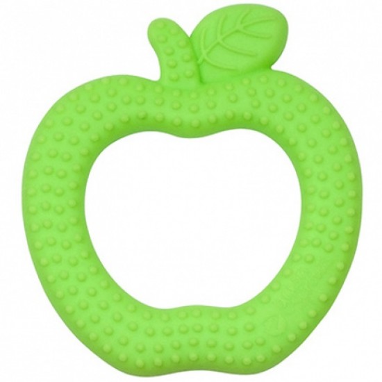 Jucarie pentru dentitie din silicon - Green Sprouts - Green Apple